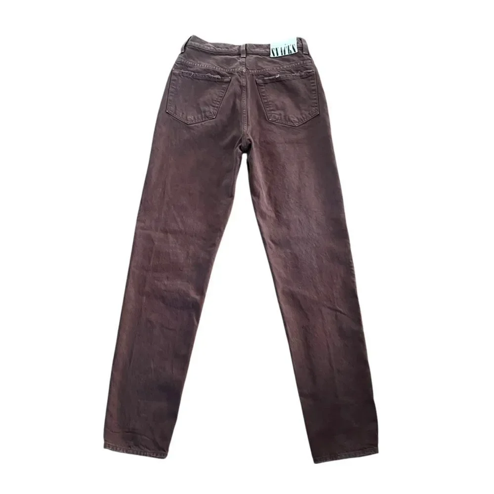 MOTHER SNACKS Twizzy Skimp High Waisted Jeans French Roast Size 27